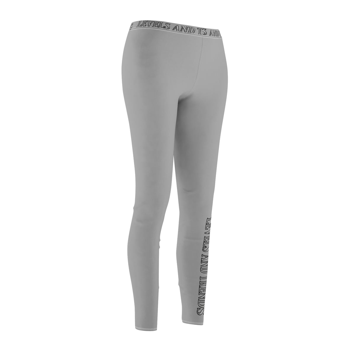 Gray Levels and Trends Leggings — All-Over Printed Casual Women's Leggings