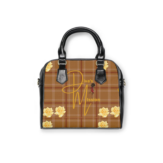 Orange -Plaid Fashion Shoulder Handbag - Trendy Everyday Bag, Gift for Her, Women's Accessory, Stylish Tote, Unique Design, Chic Handbag