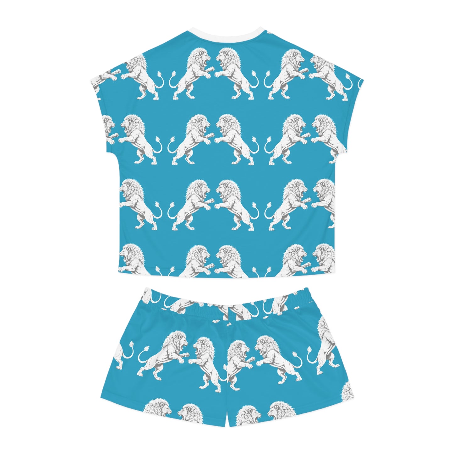 Big Cats Roar Women's Pajama Set — Fear None Printed Short Sleepwear