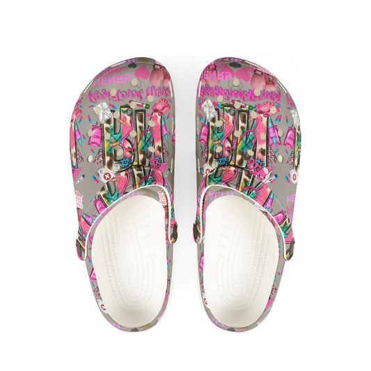 Henry Ford health Foam Crocs for Fun Comfort, Cute Garden Shoes, Trendy Summer Footwear, Perfect for Kids and Adults, Fun Gift Idea
