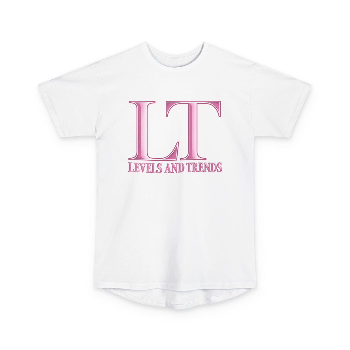 LT Levels and Trends Pink Logo Longline Tee