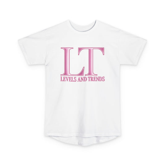 LT Levels and Trends Pink Logo Longline Tee