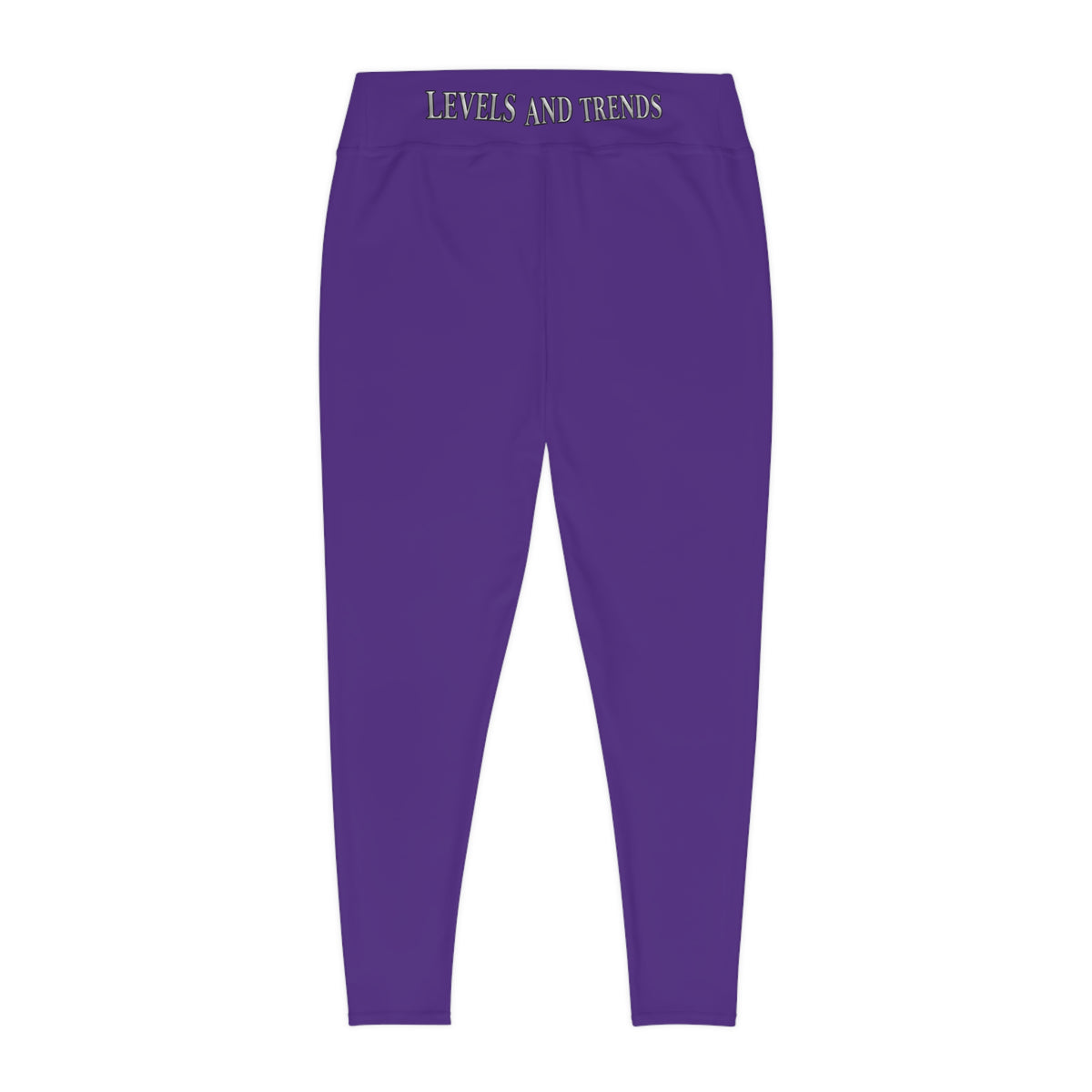 Plus Size Leggings —purple  'Levels and Trends' All-Over Print