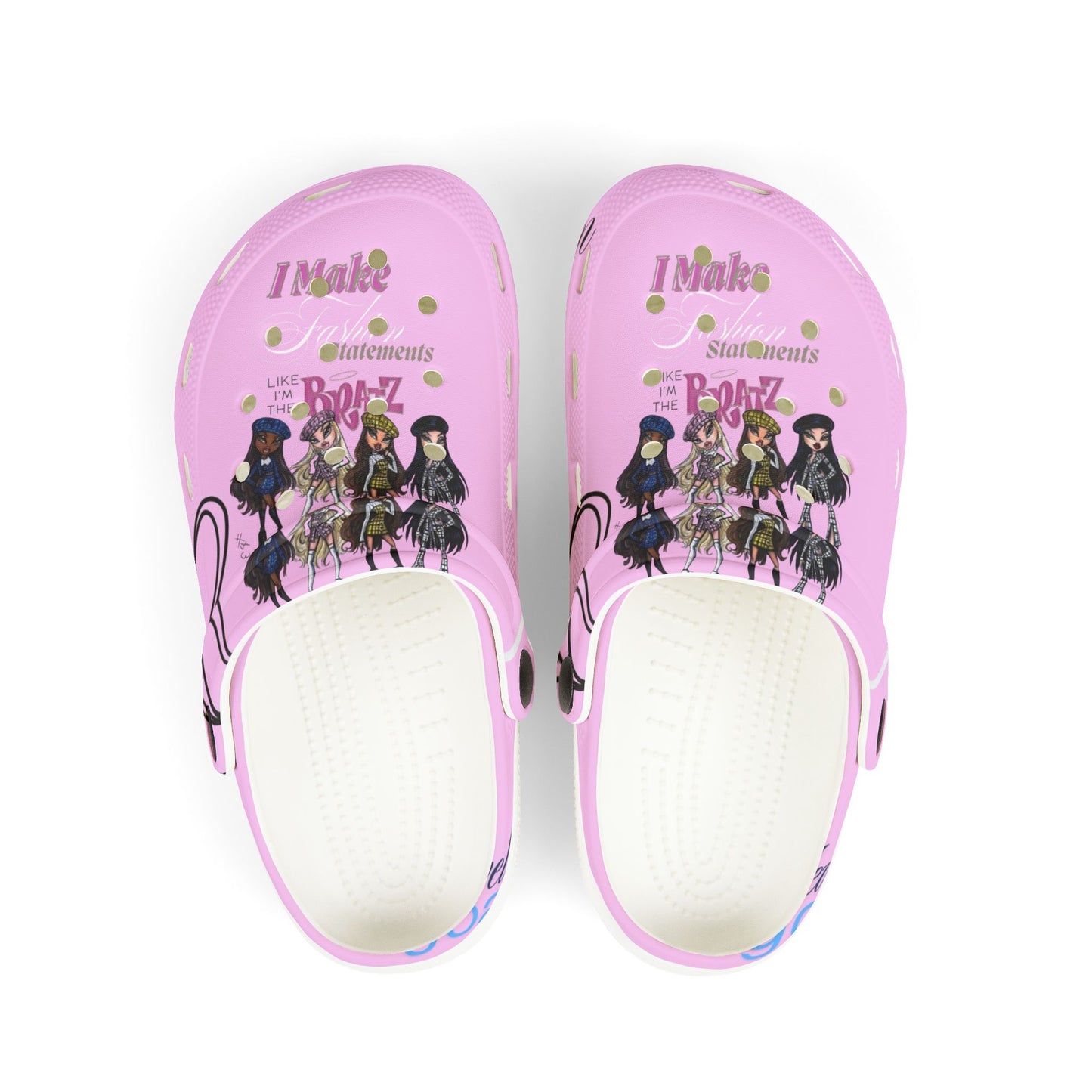 Kids Pink Anime Girl Crocs — “I Make Summertime Better” EVA Foam Sandals