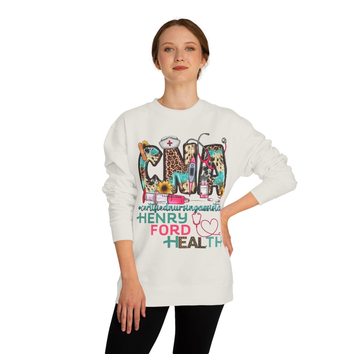 Henry Ford Health cna Crew Neck Sweatshirt, Comfortable Sweater, Gift for Healthcare Workers, Casual Wear, Inspirational Apparel, [...]