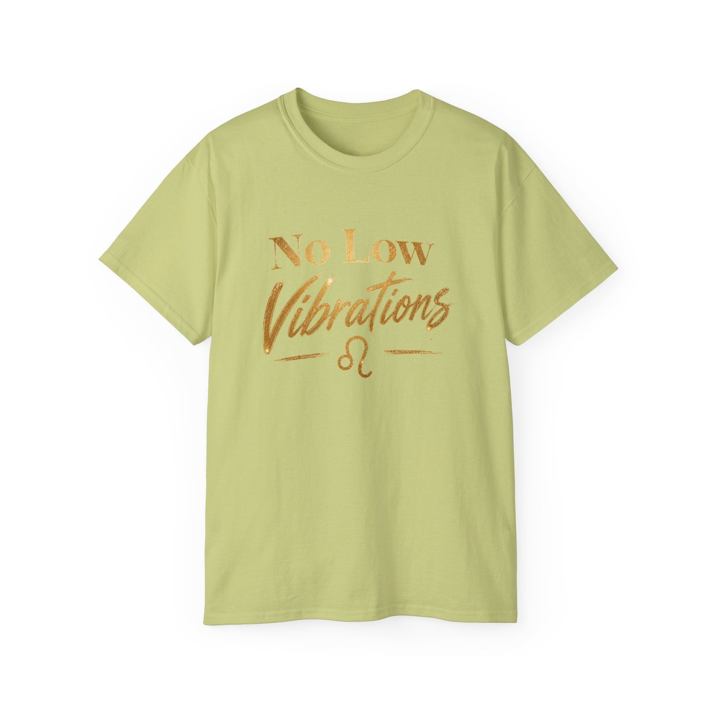 No Low Vibrations Tee — Leo Zodiac Horoscope Graphic Shirt