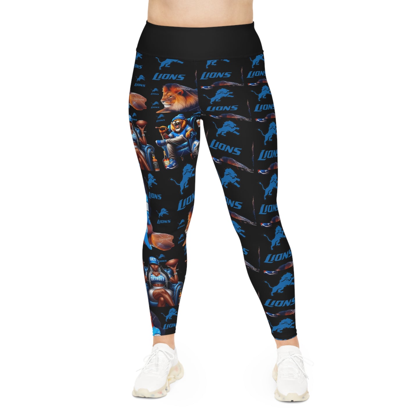 Lions-Plus Size Graphic Leggings - Fun and Comfortable Workout Wear, Casual Lounge Leggings, Gift for Fitness Enthusiasts, Holiday [...]