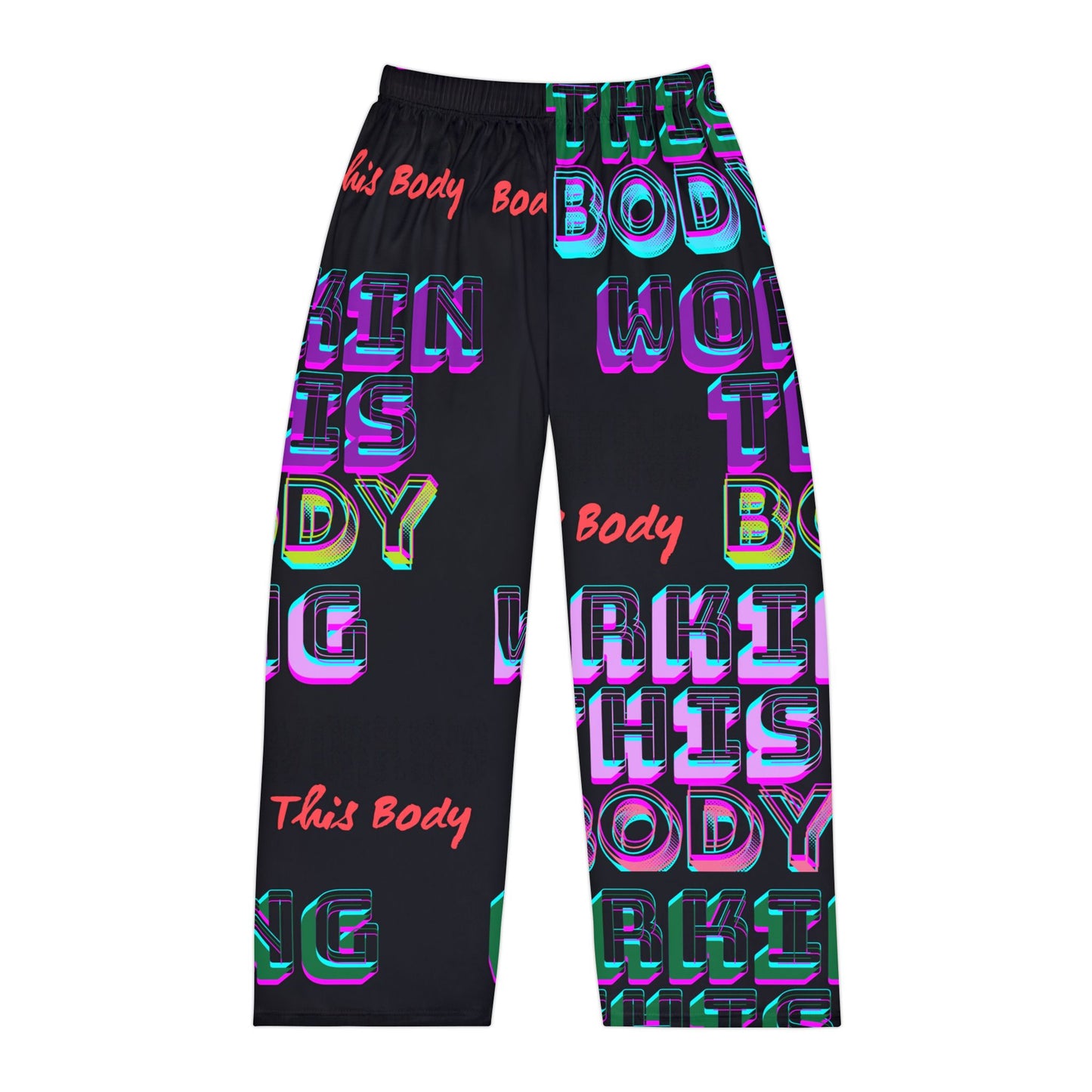 Bold Graphic Men's Pajama Pants, Lounge Wear, Sleep Pants, Gift for Him, Relaxation, Stay-at-Home Style