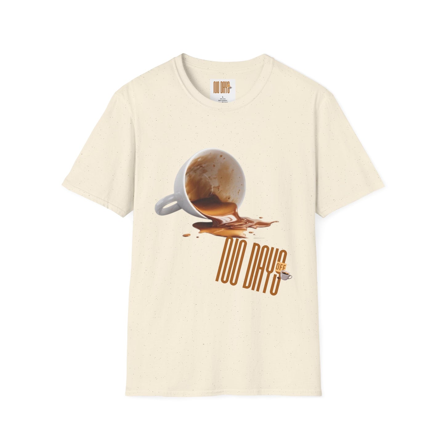 Coffee T-Shirt — “No Days off coffee” Retro Coffee Cup Design