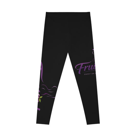 Leggings — Fruitody grape Black All-Over Print