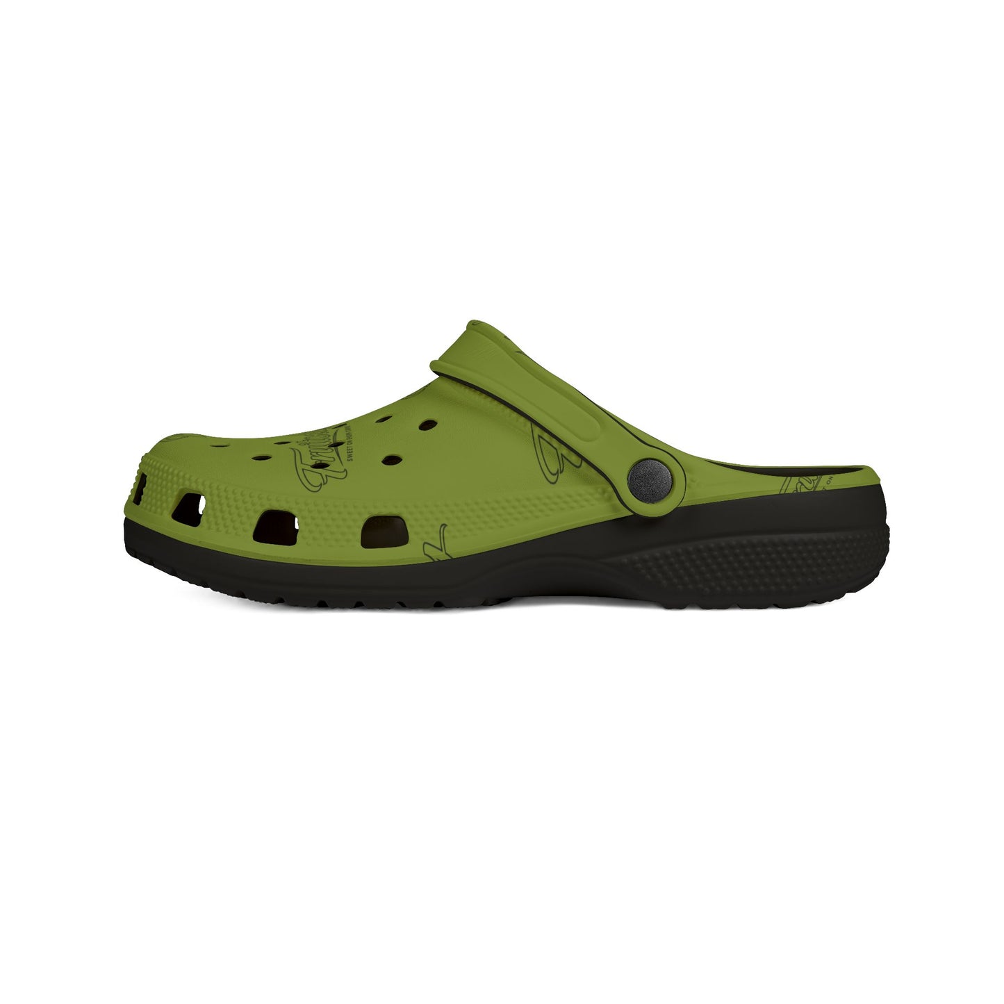 Kiwi FRUITODY-Foam Clogs — Comfortable Slip-On Shoes with All-Over Logo Print