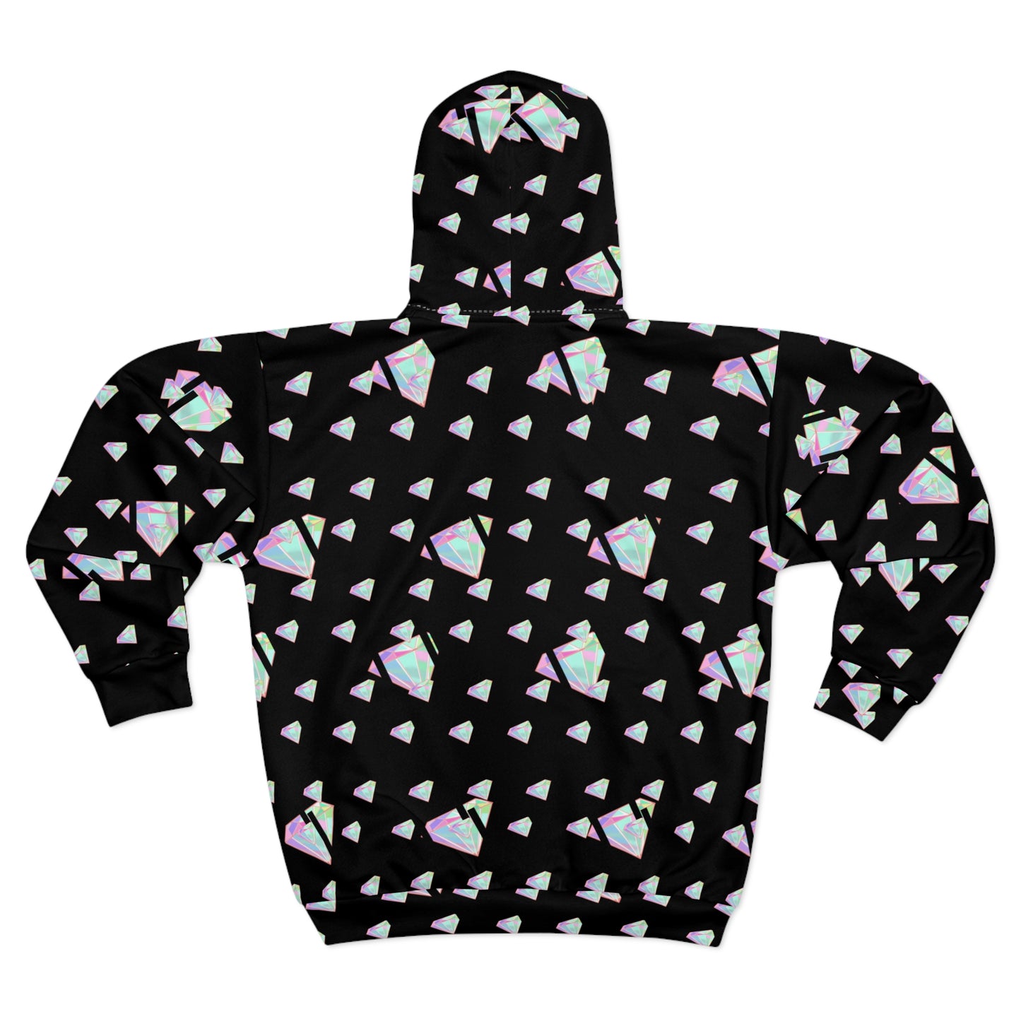 Bugs carrot "I Smell the Future" Zip Hoodie — Retro Cartoon Graphic Hoodie