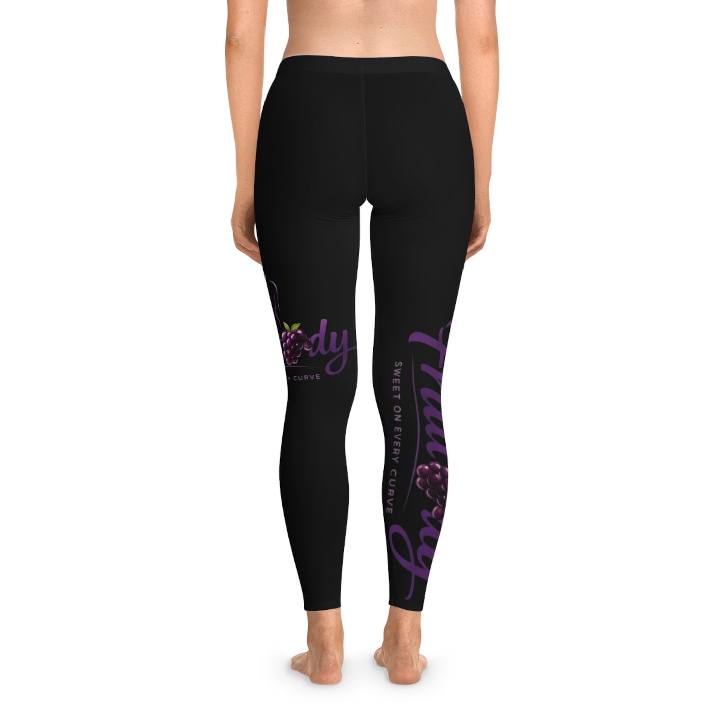 Leggings — Fruitody grape Black All-Over Print