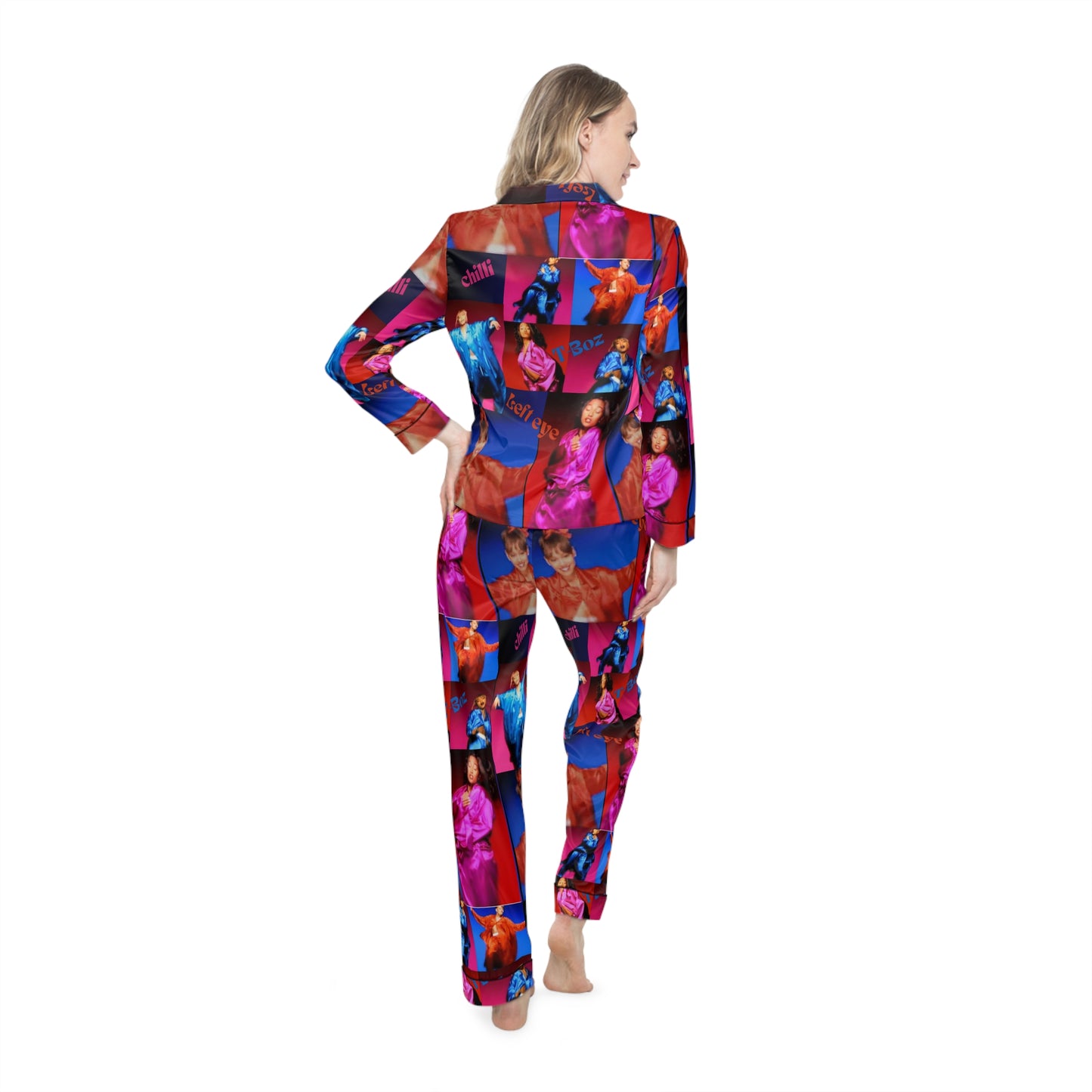 It’s yours tonight-Colorful Women's Satin Pajamas - Chic Loungewear, Sleepwear for Parties, Bridal Showers, Cozy Nights at Home, Gift for Her