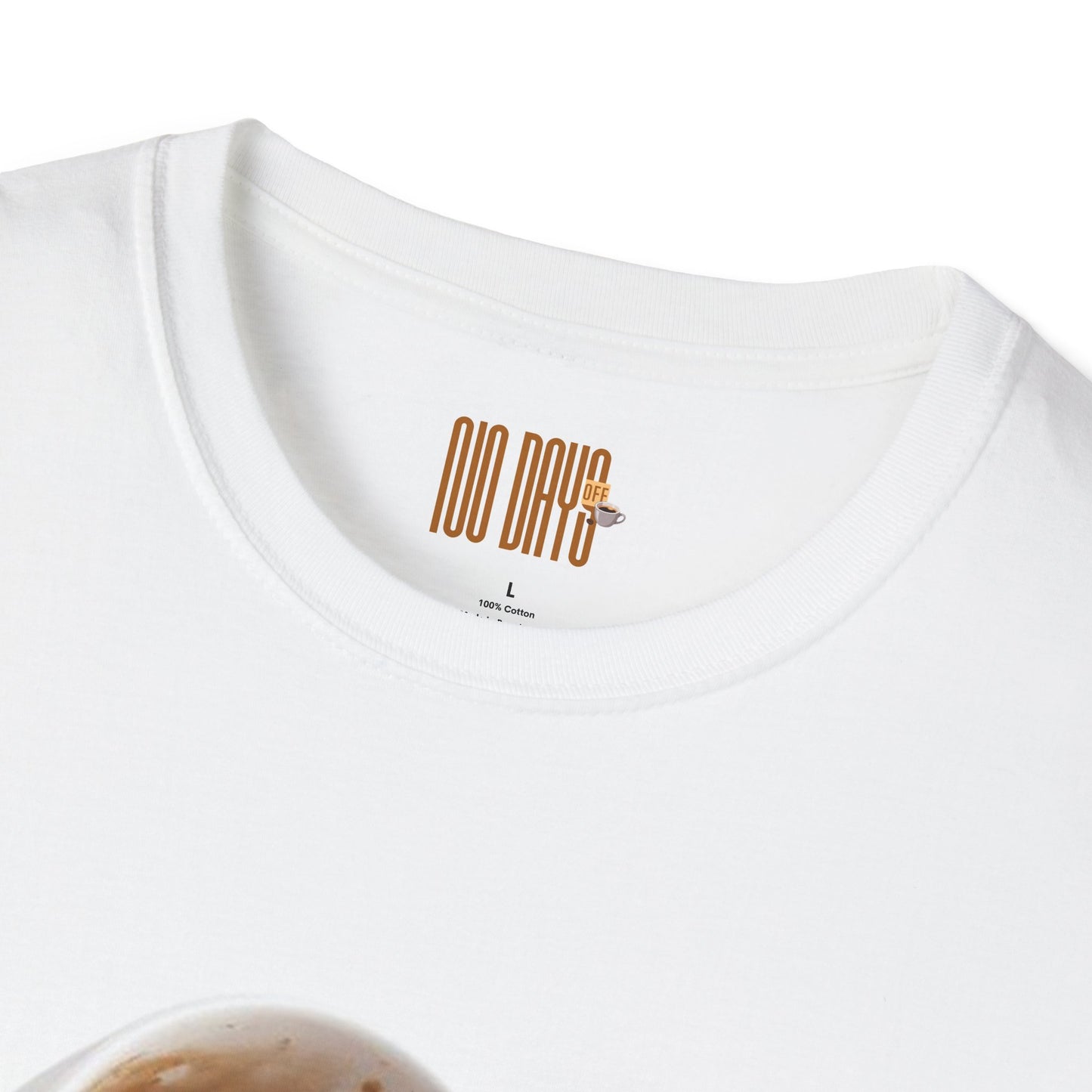 Coffee T-Shirt — “No Days off coffee” Retro Coffee Cup Design