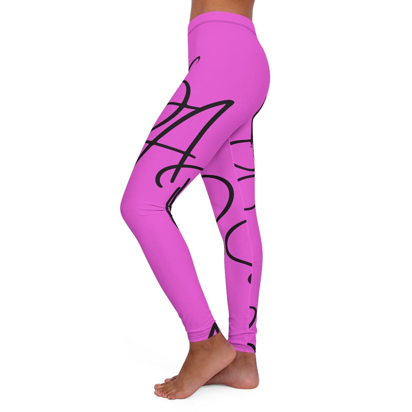 B.a.p.s-Diva Pink High-Waist Women’s Leggings — Everyday Activewear Yoga Pants