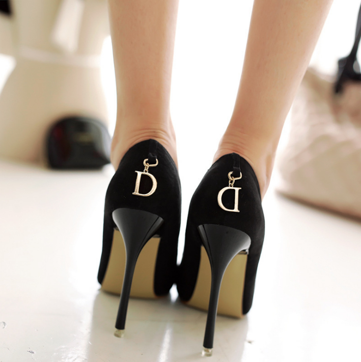 New Suede 10cm High Heel Pumps for Women