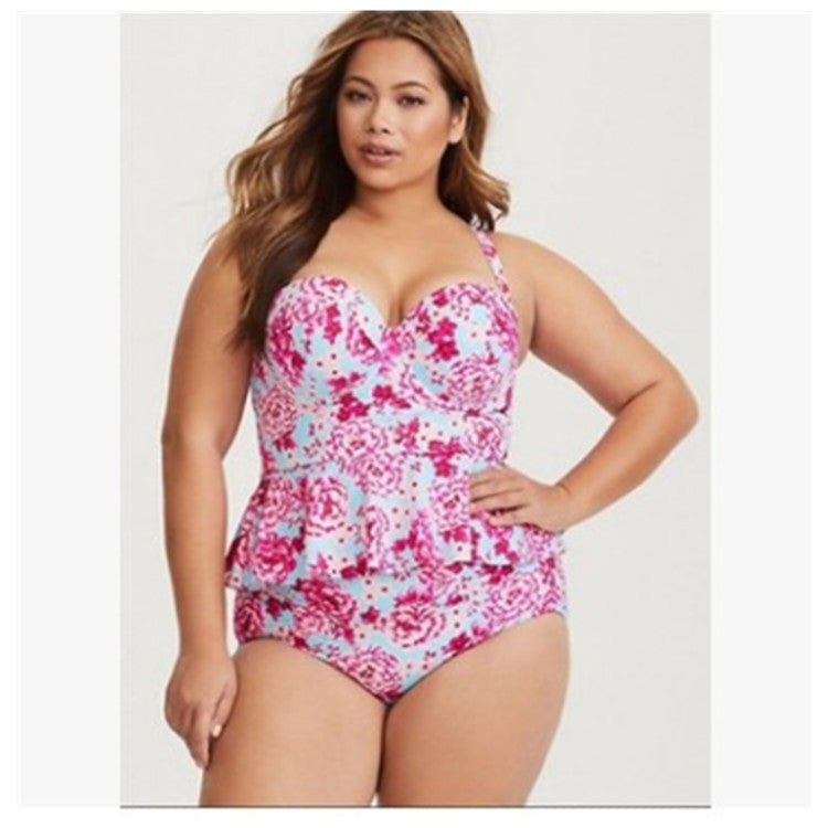 Plus Size Sexy Two-Piece Bikini Swimsuit
