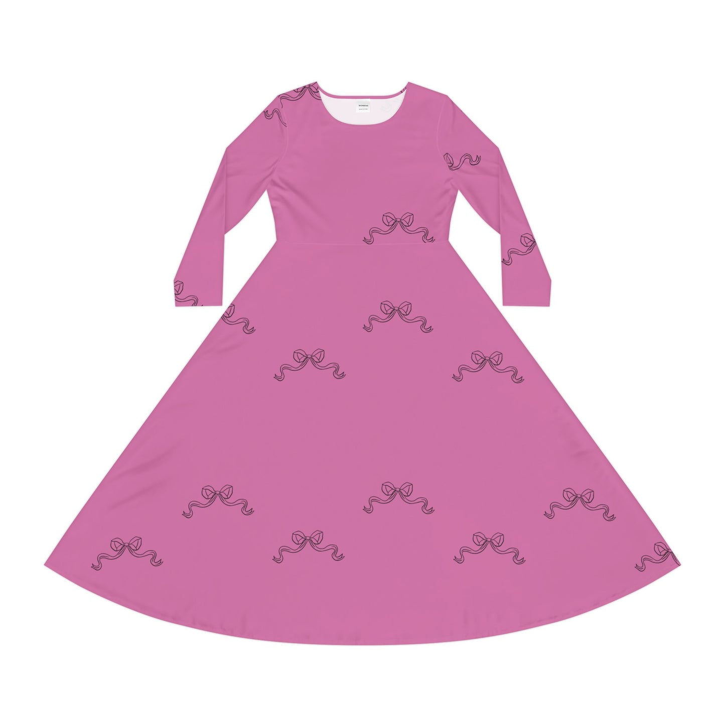 Women's Long Sleeve Dance Dress)
