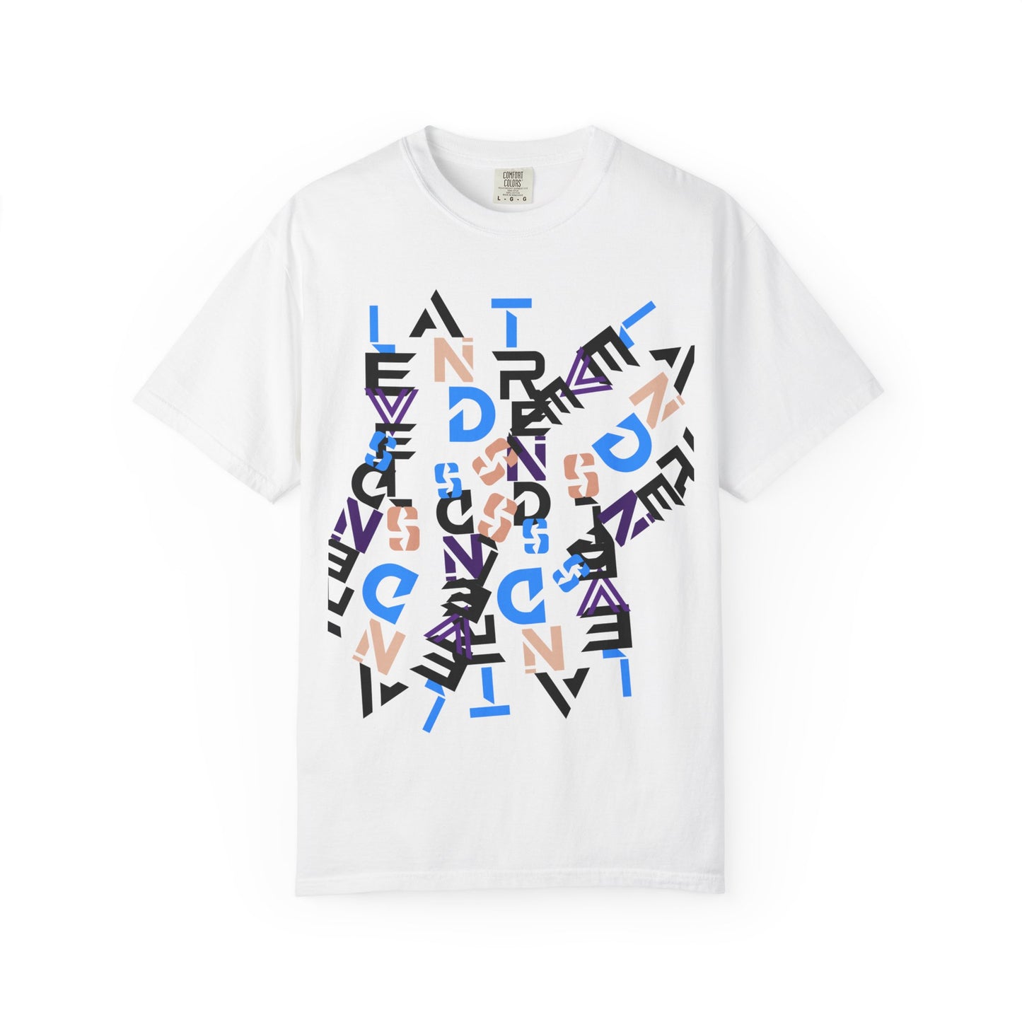Abstract Typography T-Shirt — Modern Graphic Lettering Tee