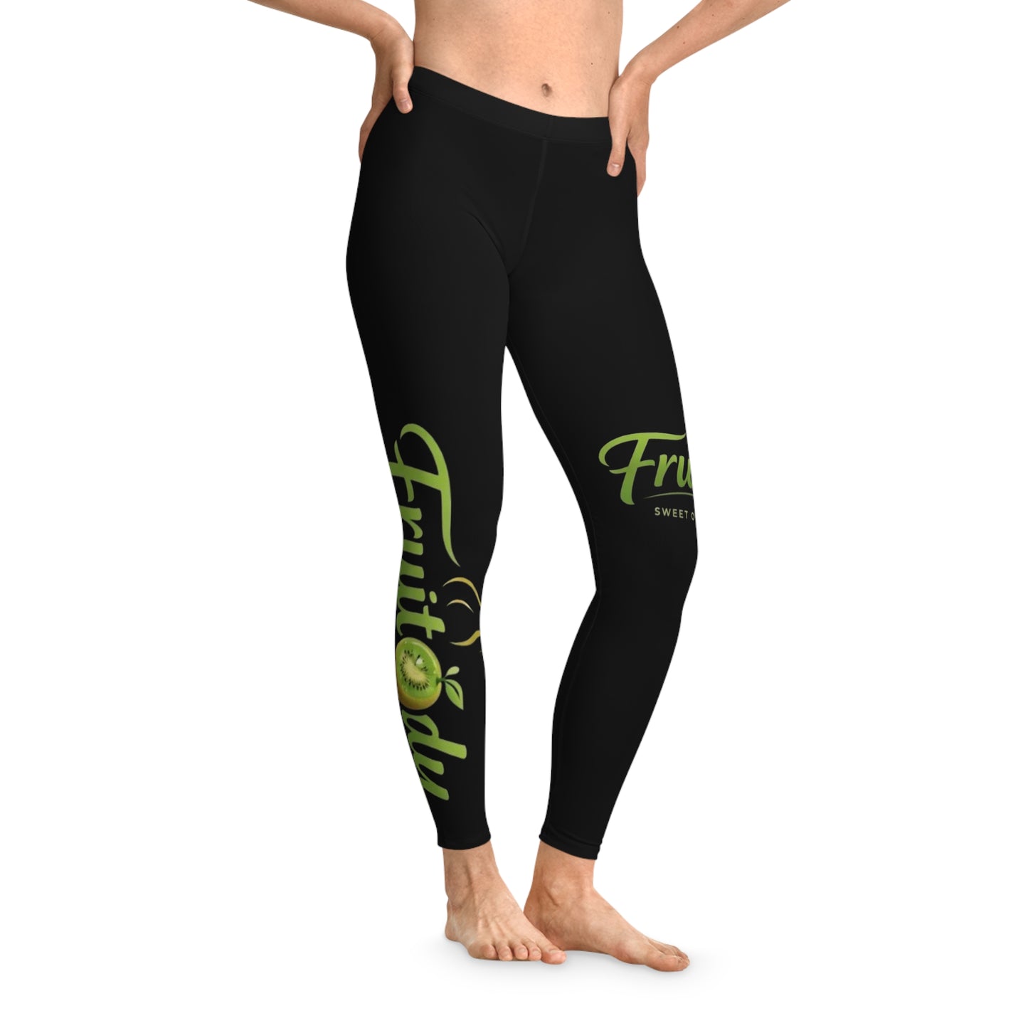 Leggings — Fruitody kiwi Logo All-Over Print Yoga Leggings