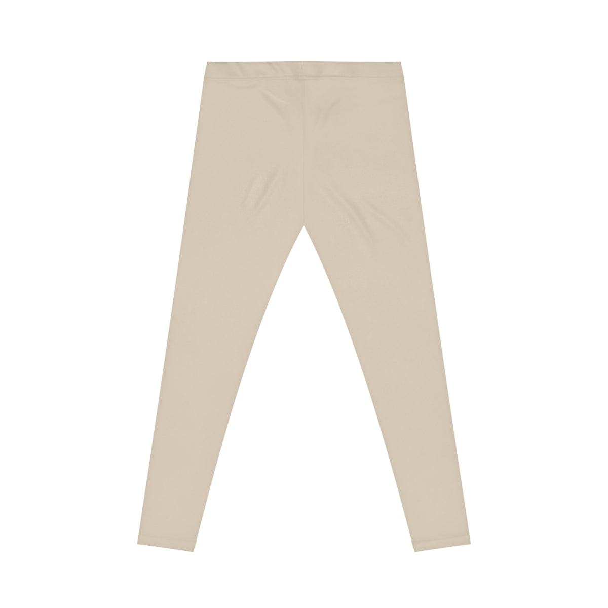 Single  LT Leggings — beige Casual Women's Leggings with Gold Initials