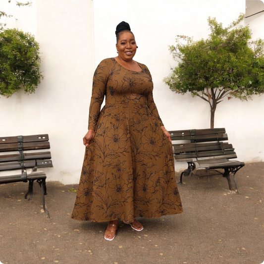 Women's Long Sleeve Dance Dress