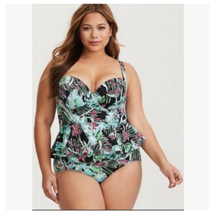 Plus Size Sexy Two-Piece Bikini Swimsuit