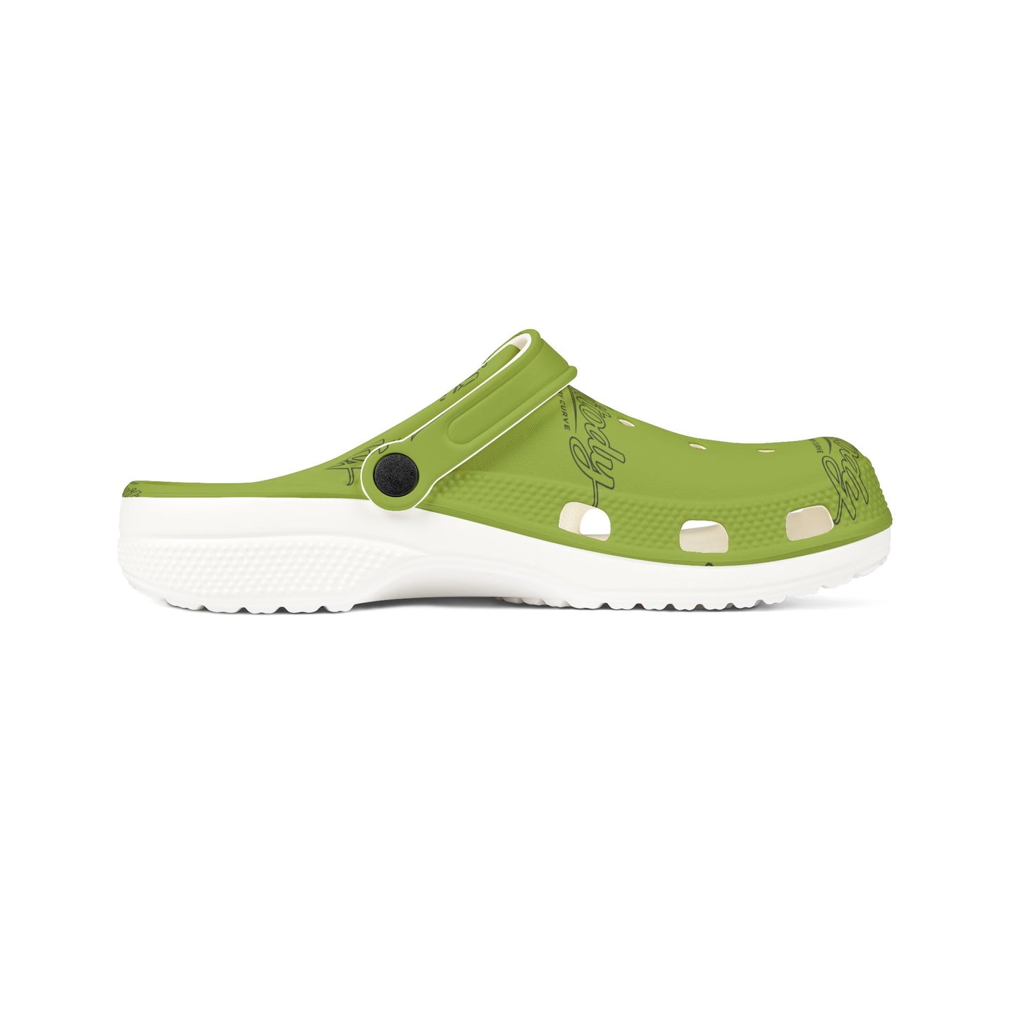 Kiwi FRUITODY-Foam Clogs — Comfortable Slip-On Shoes with All-Over Logo Print