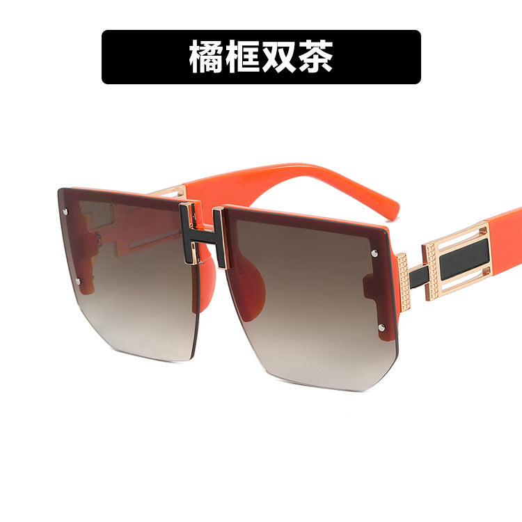 Polygonal Letter H Sunglasses - Modern Retro Style