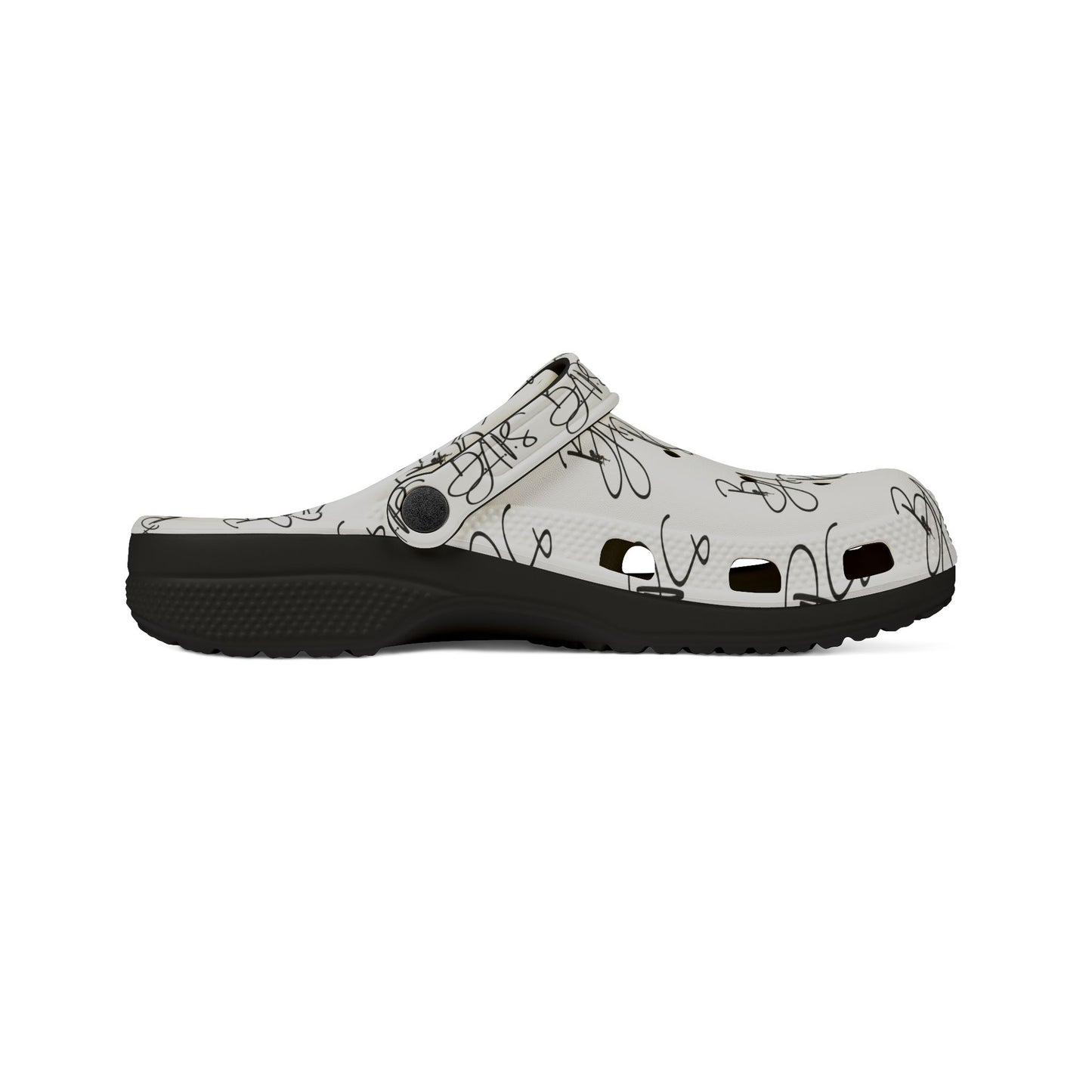 B.a.p.s crocs- with Script Heart Pattern