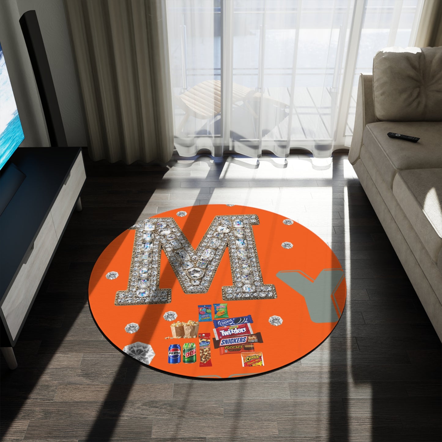 My side -Round Rug