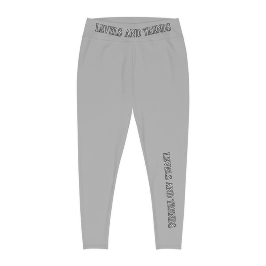 Plus Size Leggings - gray  'Levels and Trends' All-Over Print