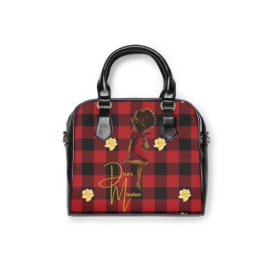 Diva’s mission Plaid Fashion Shoulder Handbag - Trendy Everyday Bag, Gift for Her, Women's Accessory, Stylish Tote, Unique Design, Chic Handbag