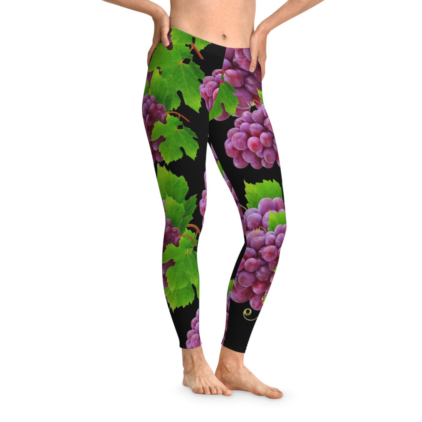 Grapes print-leggings Fruitody