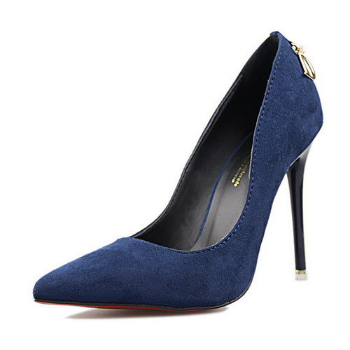 New Suede 10cm High Heel Pumps for Women