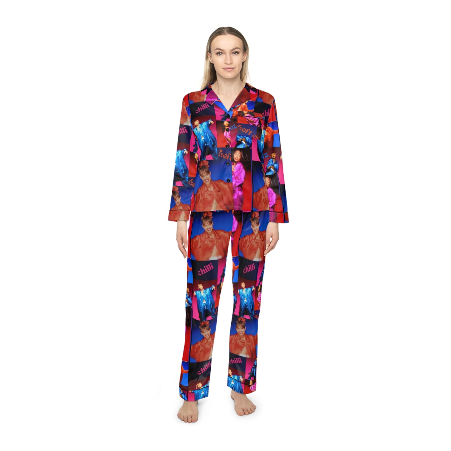It’s yours tonight-Colorful Women's Satin Pajamas - Chic Loungewear, Sleepwear for Parties, Bridal Showers, Cozy Nights at Home, Gift for Her