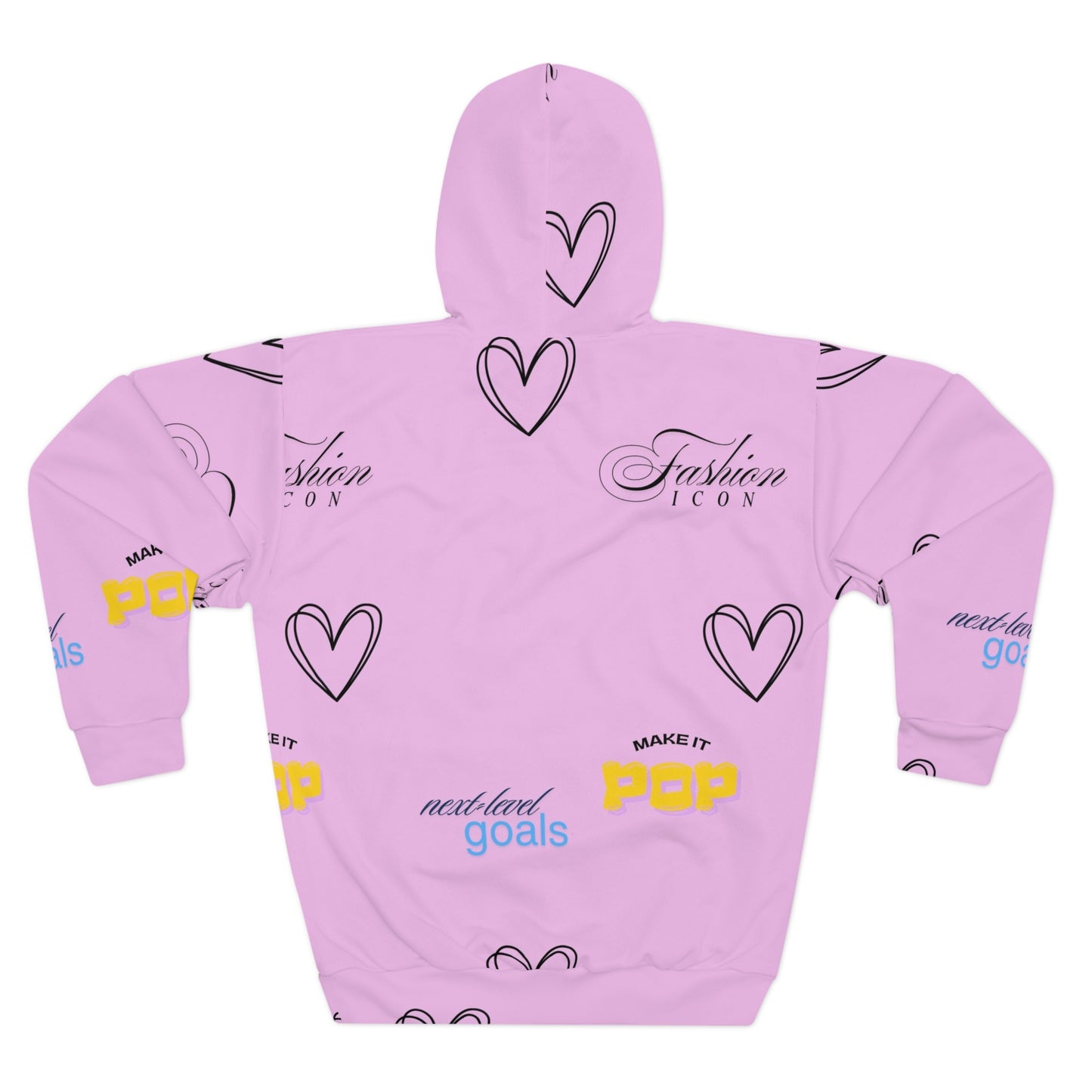 Fashion girl Bratz Pink All-Over Print Hoodie — Fashion Icon "I'm the Bratz" Graphic