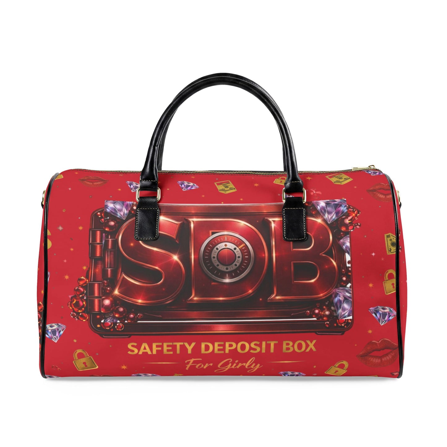 Safety Deposit Box Leather Travel Bag — Women's Weekend Duffel