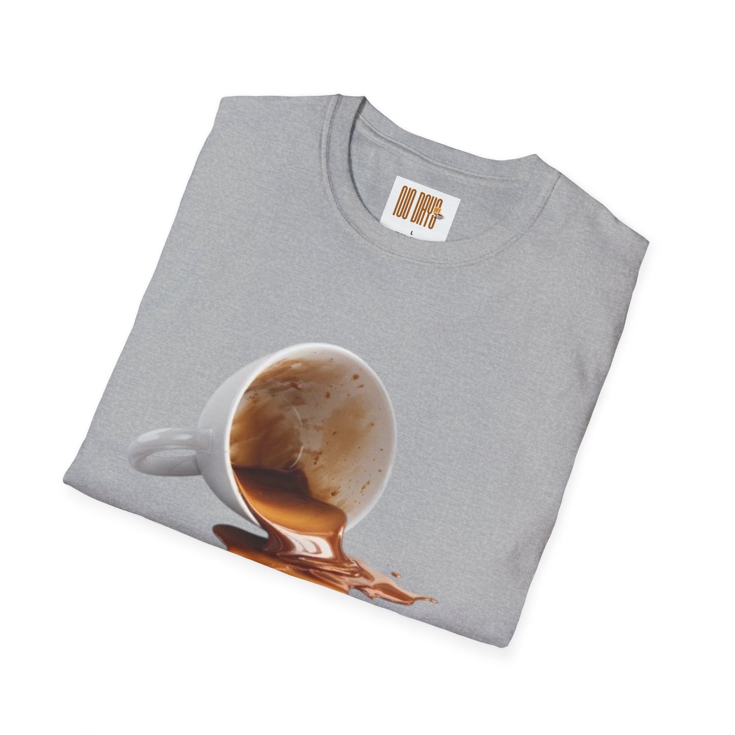 Coffee T-Shirt — “No Days off coffee” Retro Coffee Cup Design