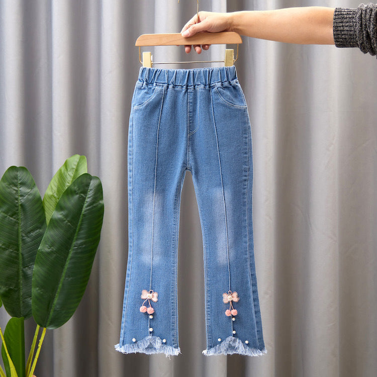 Children's Casual Denim Wide Leg Pants