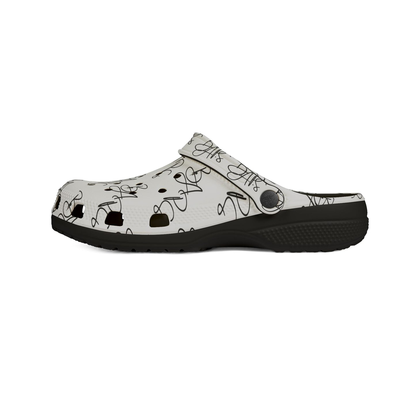 B.a.p.s crocs- with Script Heart Pattern