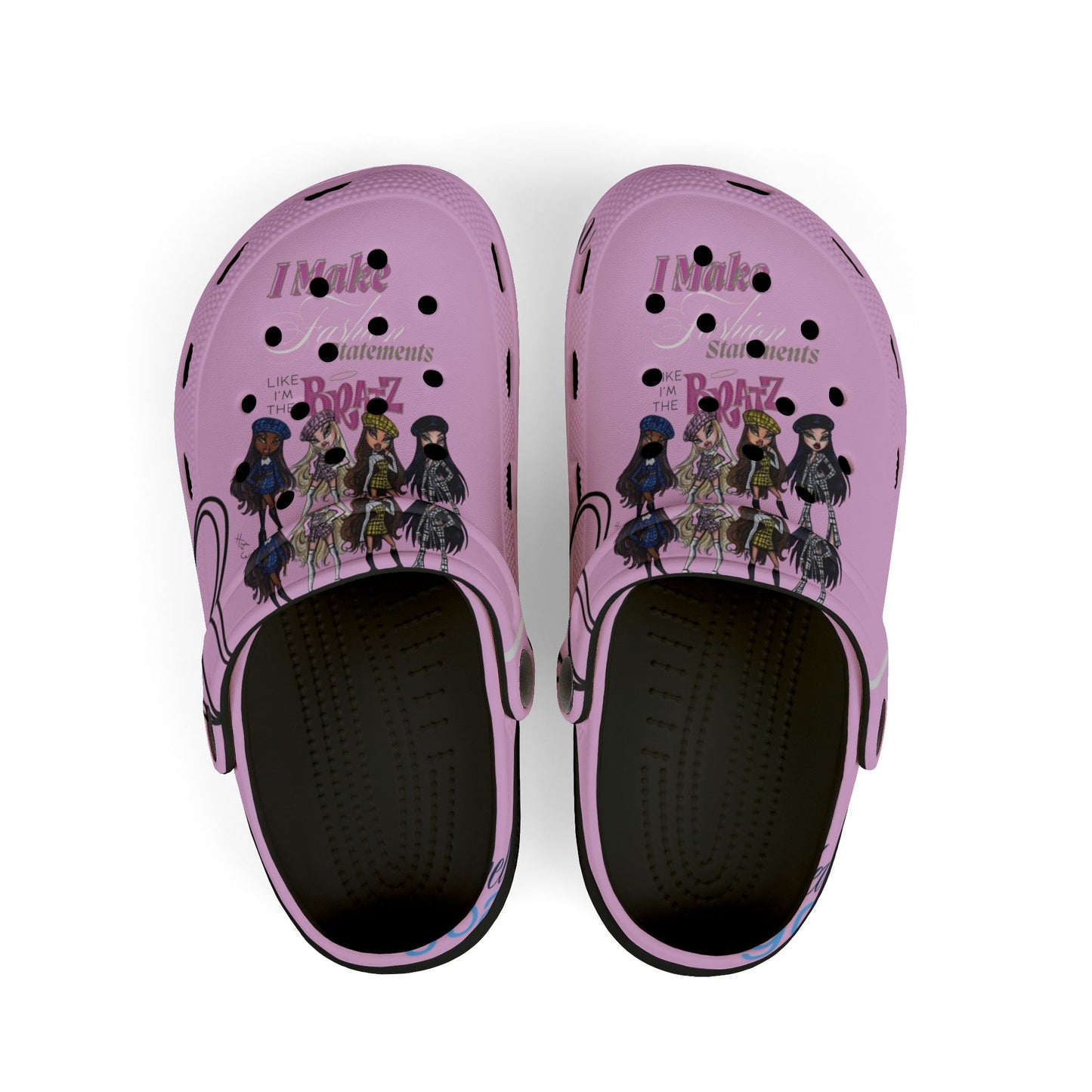 Kids Pink Anime Girl Crocs — “I Make Summertime Better” EVA Foam Sandals