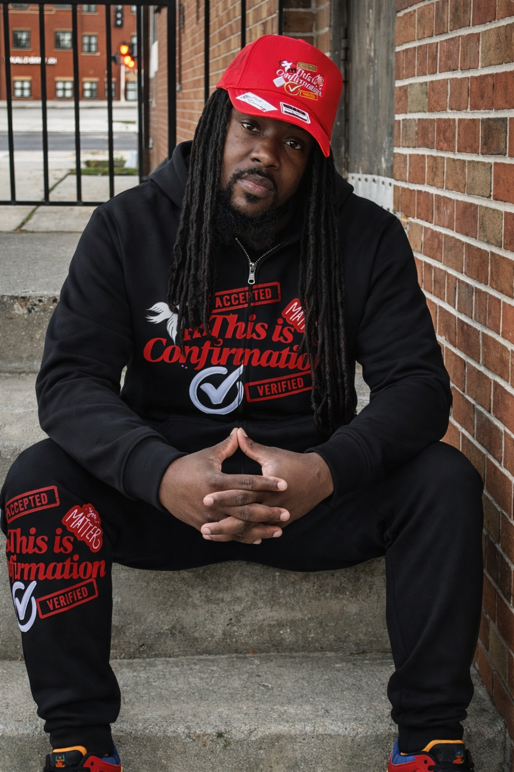 Confirmation Crew Zip Hoodie — "Read This Is Confirmation" Graphic