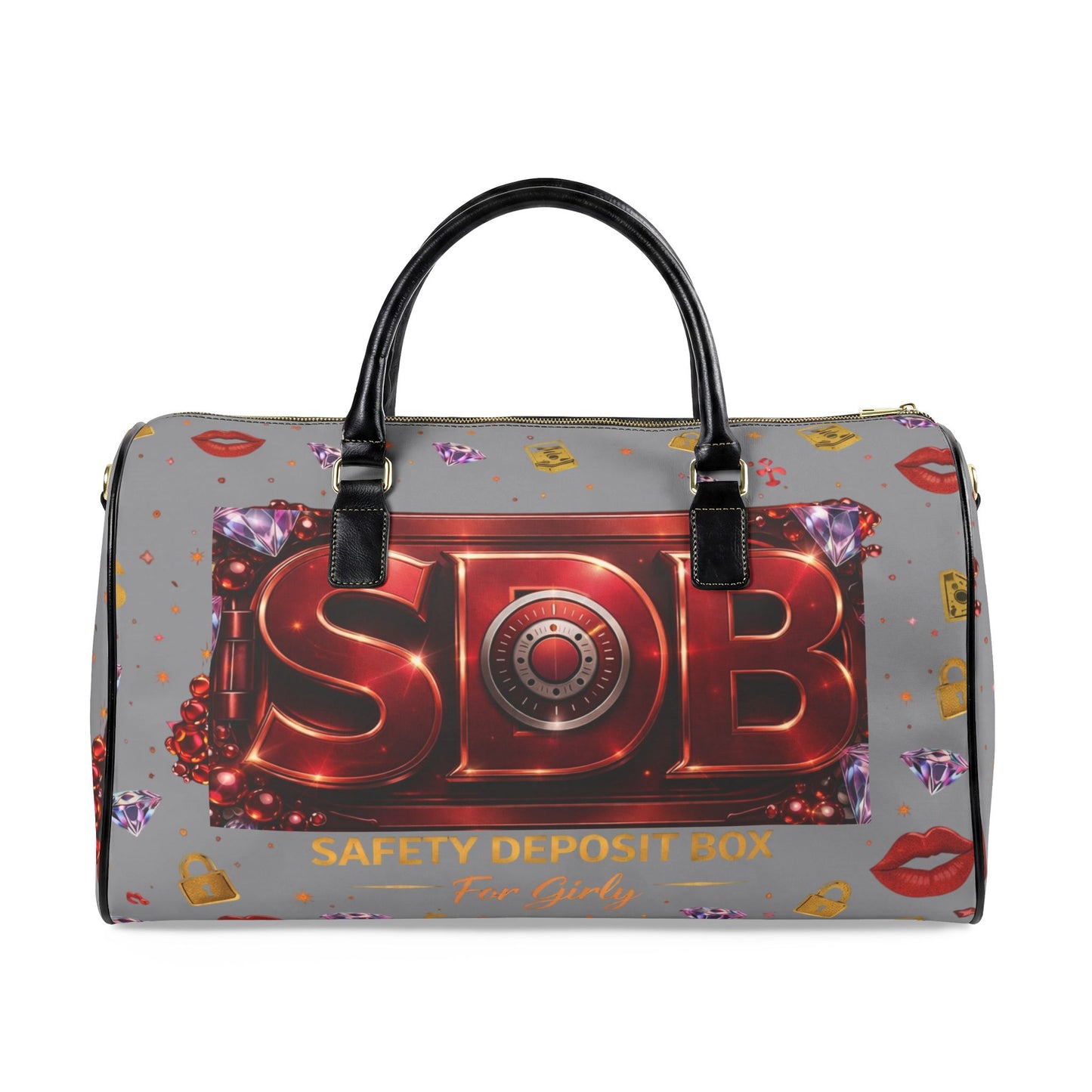 Safety Deposit Box Leather Travel Bag — Women's Weekend Duffel