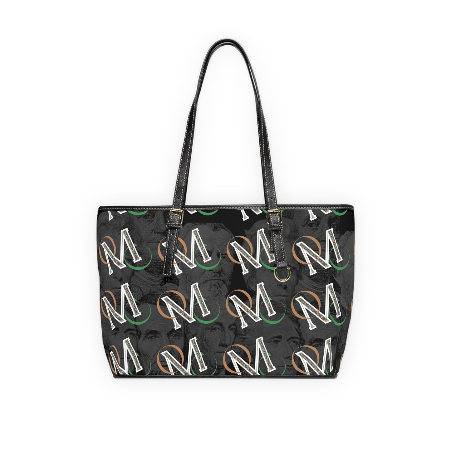 Old money collection- Pattern PU Leather Shoulder Bag — Vintage US Founding Fathers Print