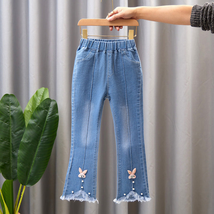 Children's Casual Denim Wide Leg Pants