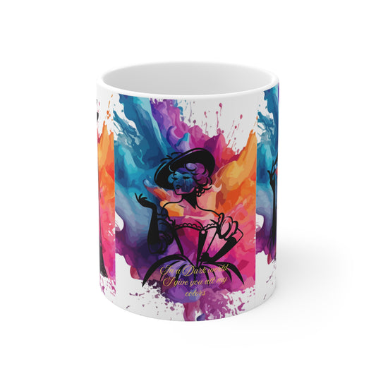 Colorful Artistic Ceramic Coffee Mugs, Coffee Lover's Gift, Unique Kitchen Decor, Art-Inspired Drinkware, Birthday or Holiday Present