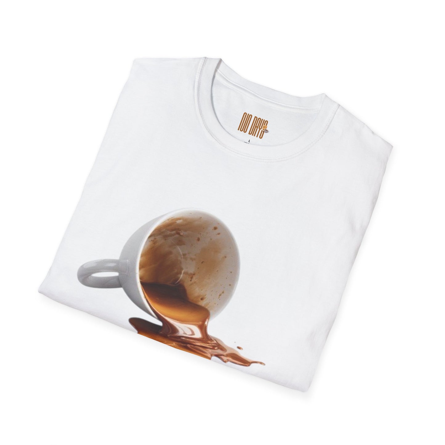 Coffee T-Shirt — “No Days off coffee” Retro Coffee Cup Design