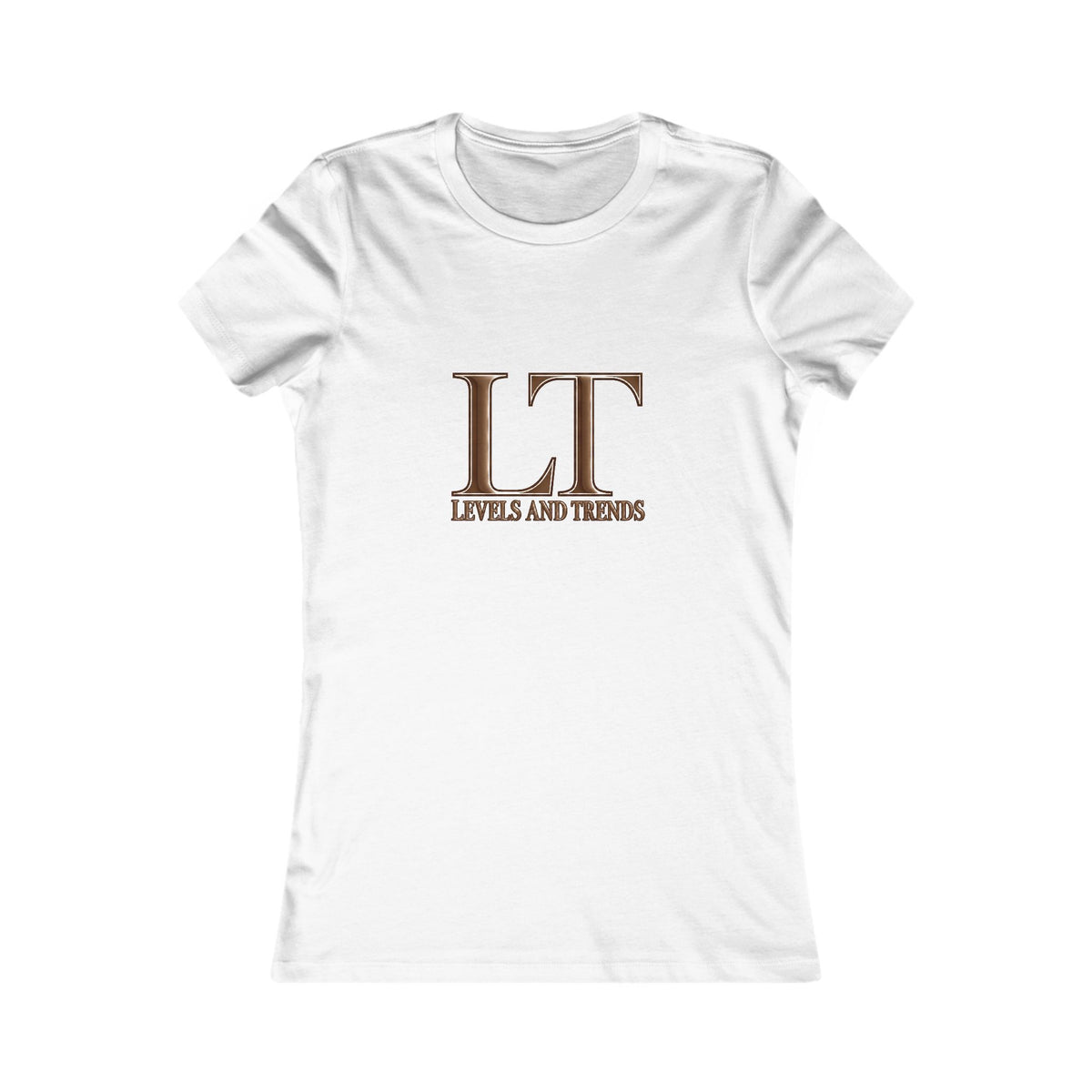 Levels and Trends (LT) brown Women's Graphic Tee – Classic Monogram Logo